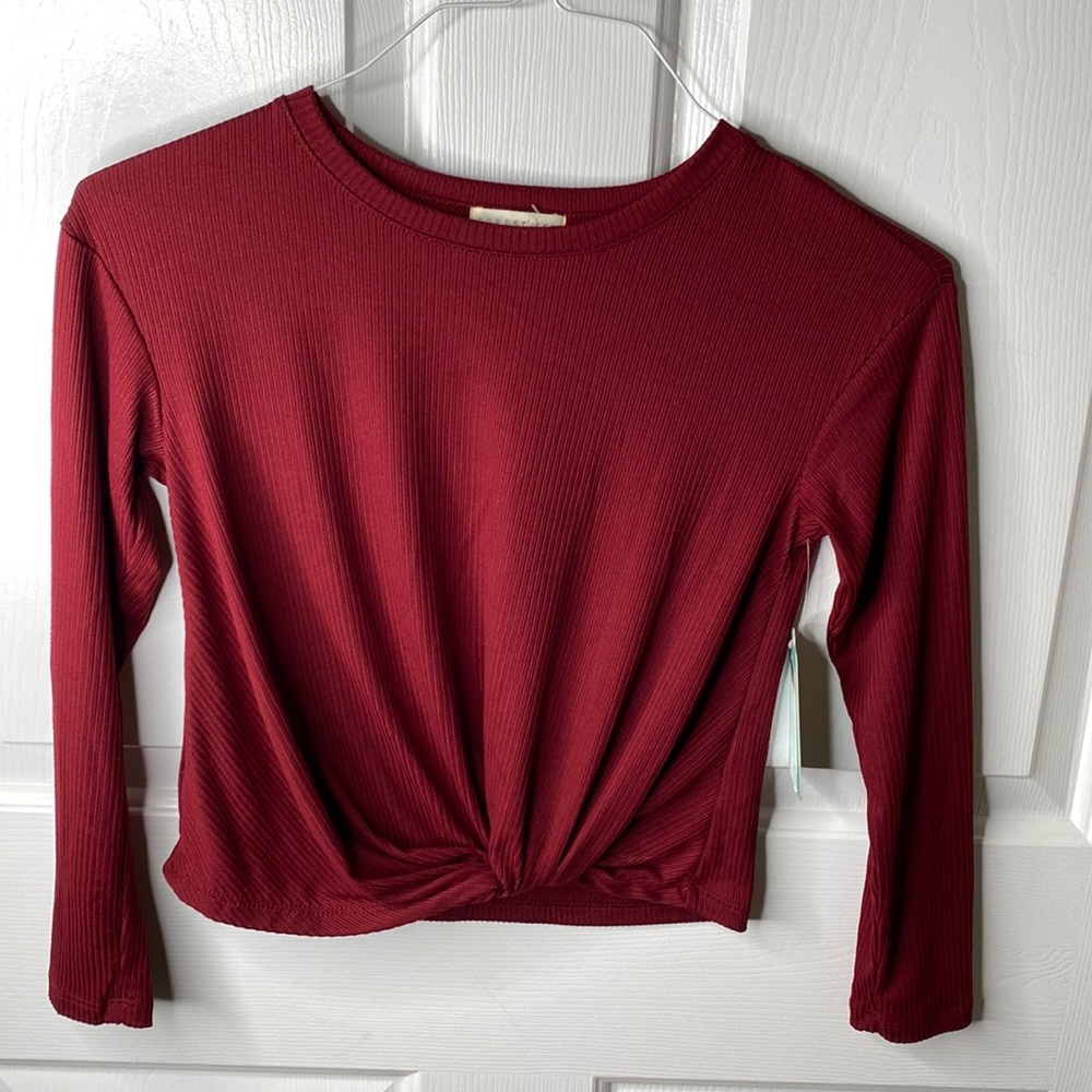 NWT Copper Key Burgundy Knot Front